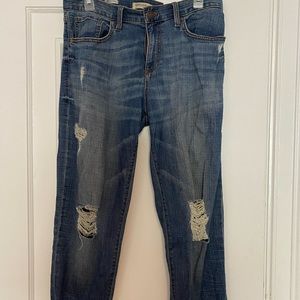 Boyfriend Ankle Distressed Jeans